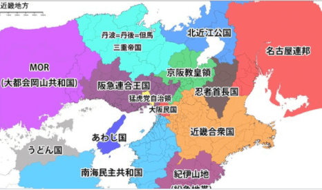 西日本　関西地方の偏見地図