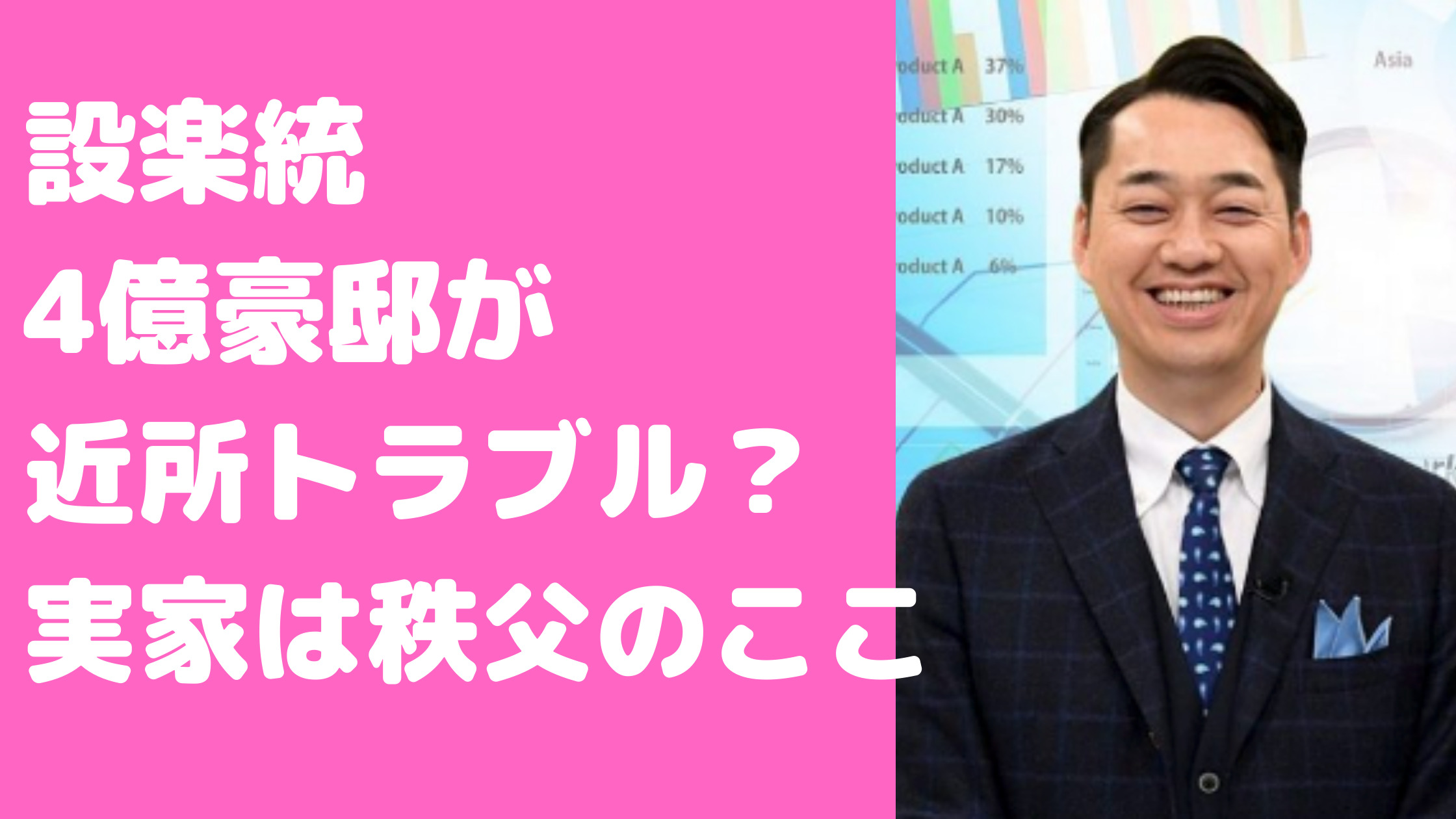 設楽統　自宅住所　世田谷区　トラブル　秩父のカナリア　実家