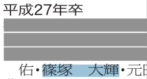 篠塚大輝　小学校　中学校