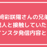 岡﨑彩咲陽　兄弟　白井秀征　関係　寛太 岡﨑彩咲陽　父親　母親　 岡﨑彩咲陽　祖母