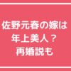 佐野元春　嫁　結婚相手　再婚　馴れ初め　年齢　職業　佐藤奈々子 佐野元春　子供　息子　娘　年齢　職業