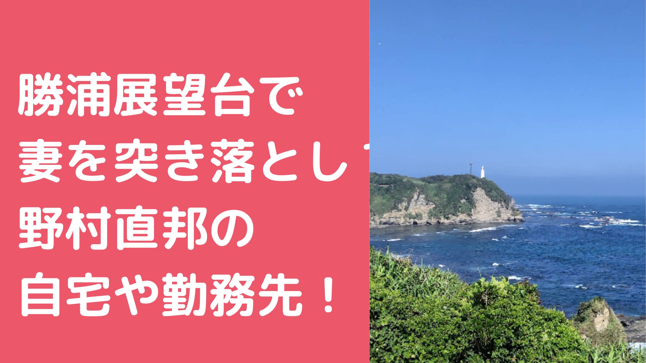 野村直邦　自宅住所　千葉市緑区 野村直邦　会社　勤務先　どこ 野村直邦　妻　瑞世　顔画像 野村直邦　Facebook インスタ　X